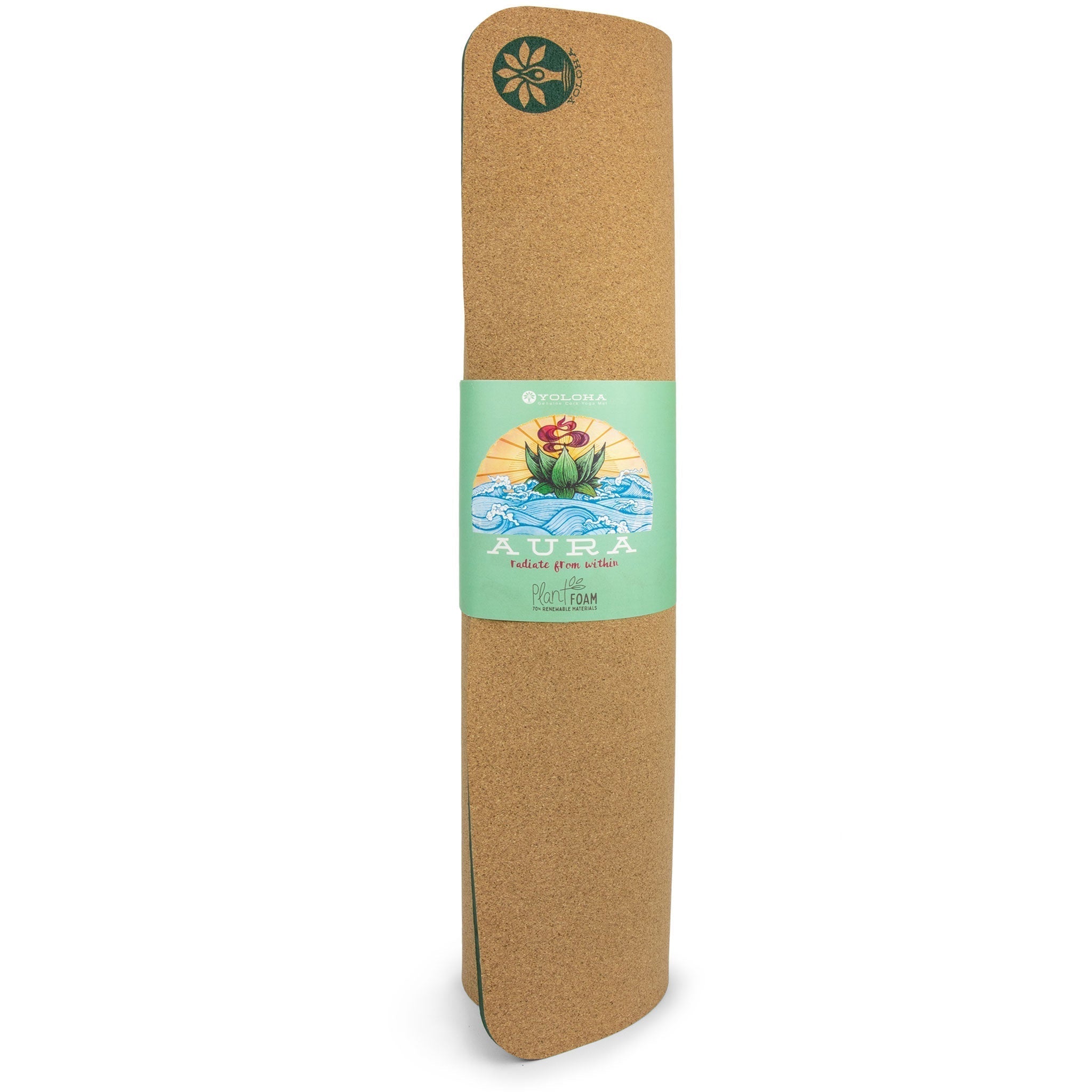 Infinite Bloom Aura Cork Yoga Mat