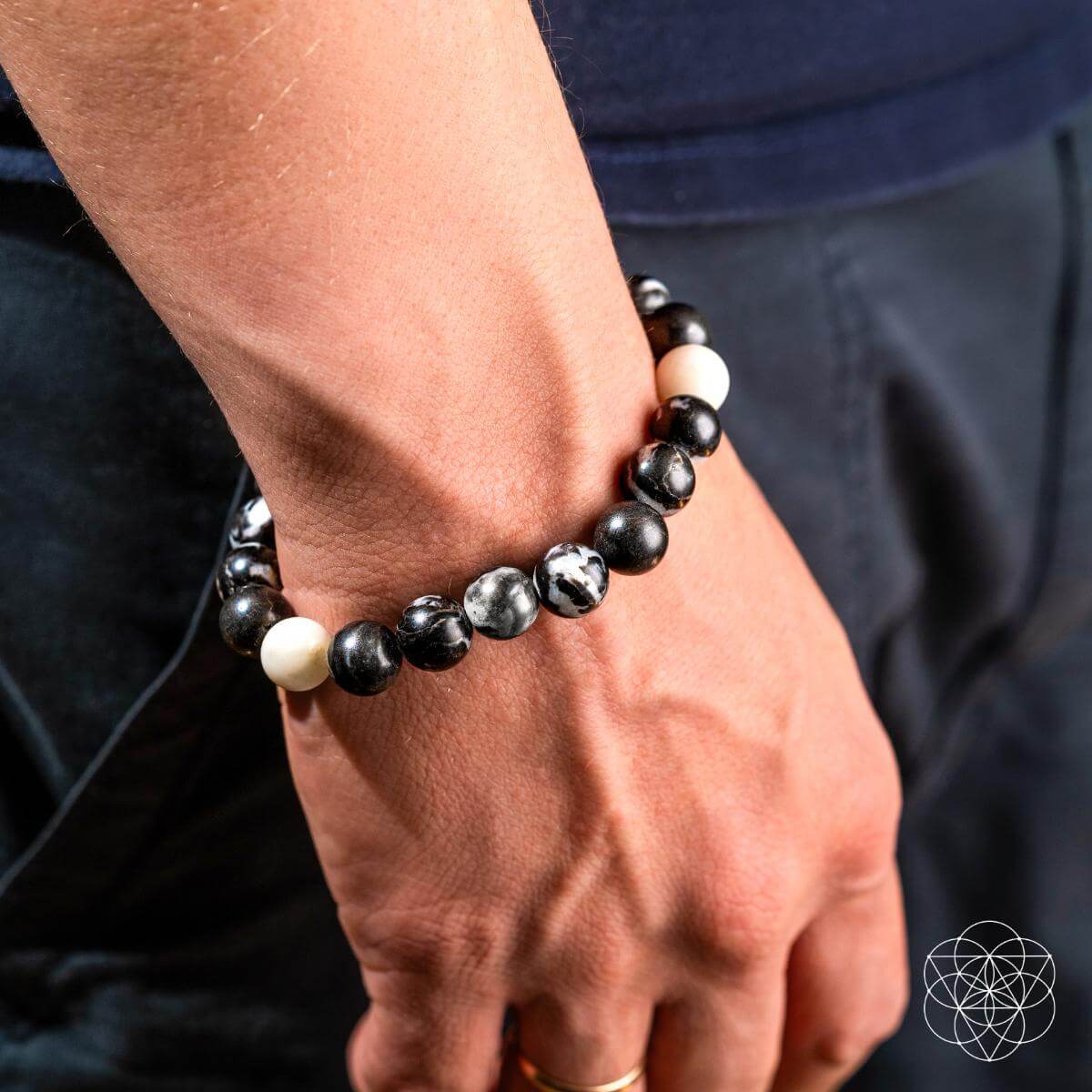 Permission to Pause - The Zebra Jasper Bracelet